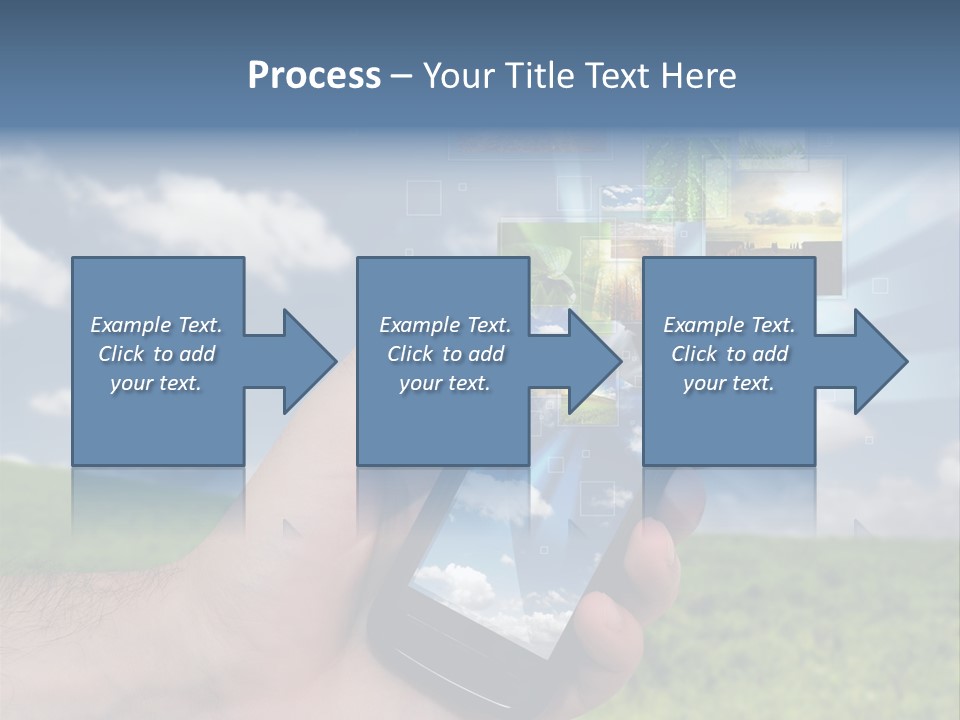 Sky Wireless Screen PowerPoint Template