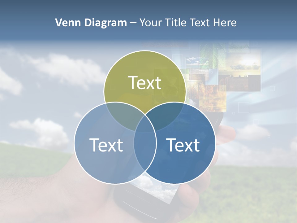 Sky Wireless Screen PowerPoint Template