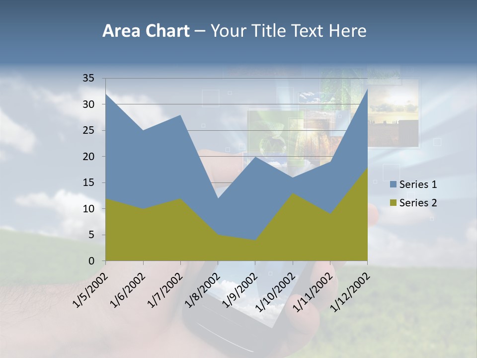 Sky Wireless Screen PowerPoint Template