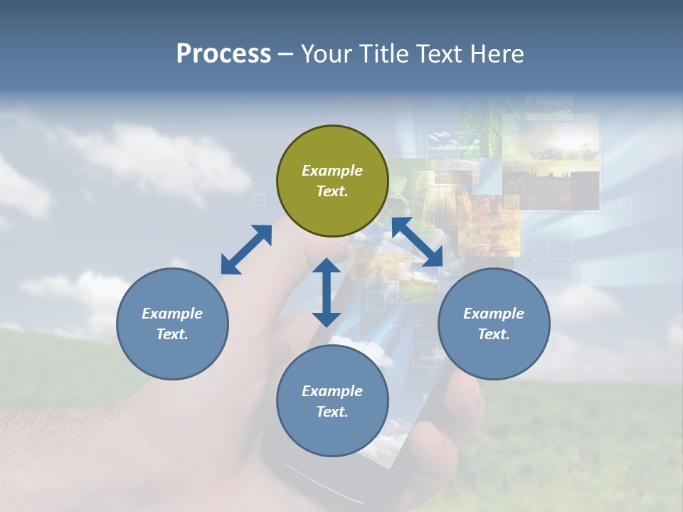 Sky Wireless Screen PowerPoint Template