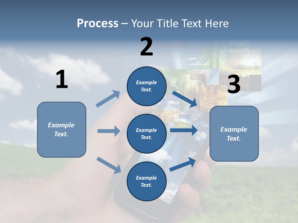 Sky Wireless Screen PowerPoint Template