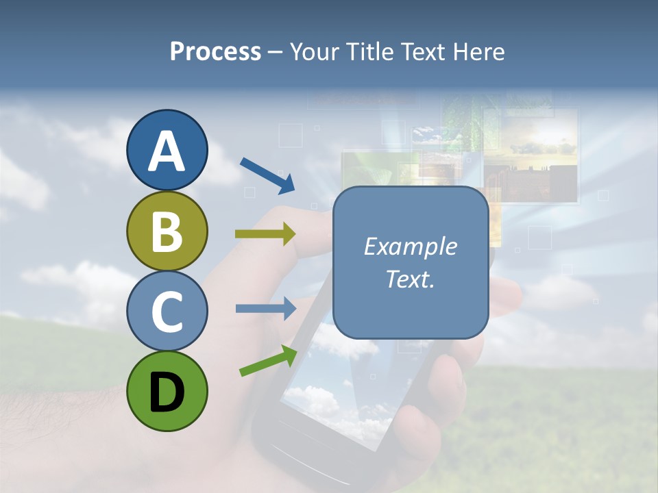 Sky Wireless Screen PowerPoint Template