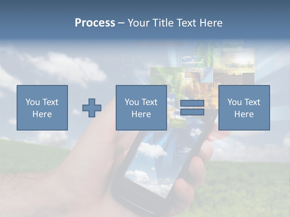 Sky Wireless Screen PowerPoint Template