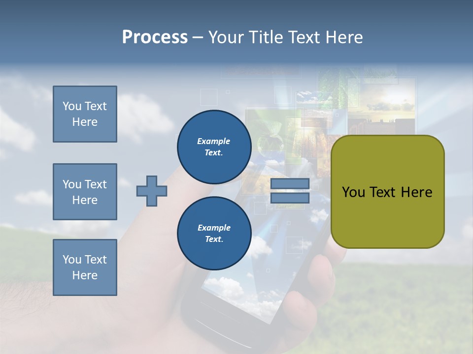 Sky Wireless Screen PowerPoint Template