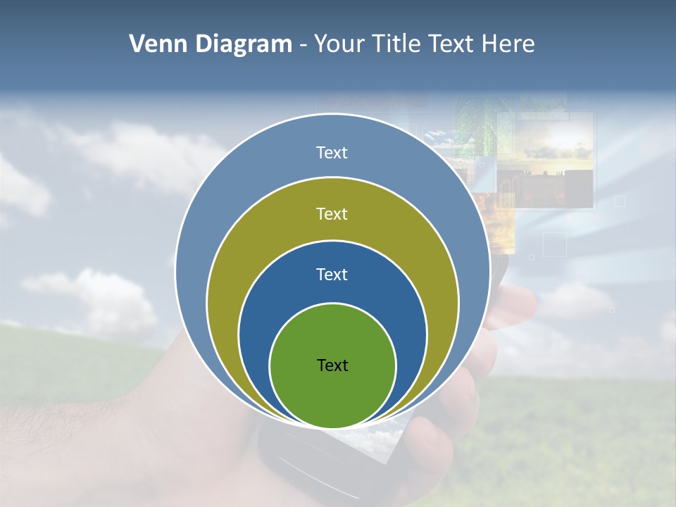 Sky Wireless Screen PowerPoint Template