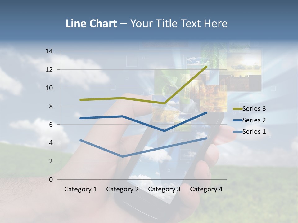 Sky Wireless Screen PowerPoint Template
