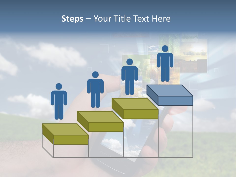Sky Wireless Screen PowerPoint Template