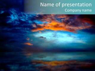 Evening Beautiful Sunlight PowerPoint Template