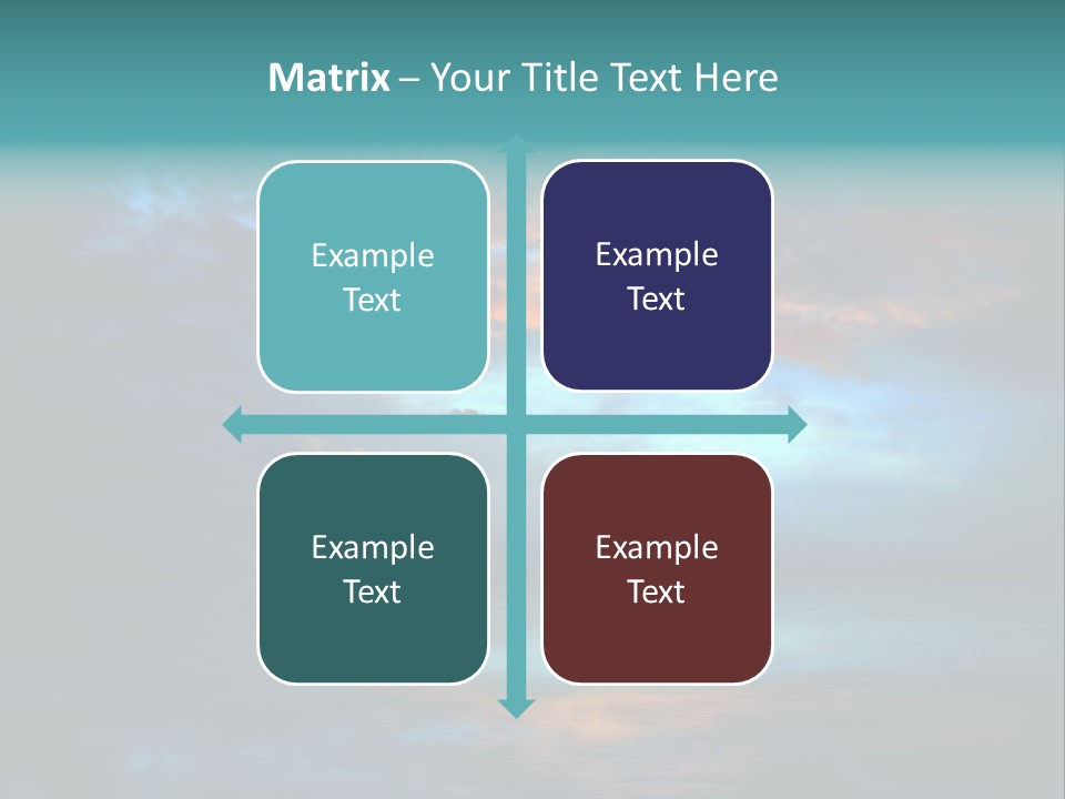Evening Beautiful Sunlight PowerPoint Template
