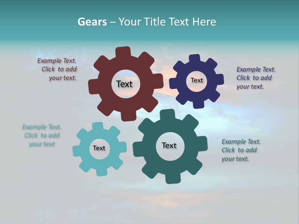 Evening Beautiful Sunlight PowerPoint Template