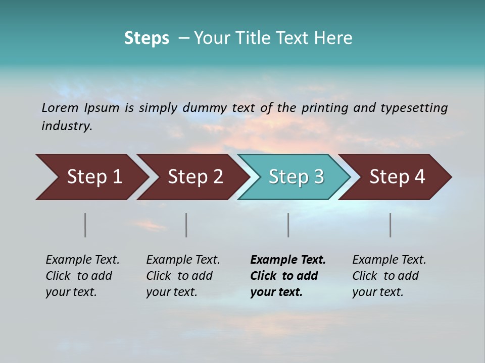 Evening Beautiful Sunlight PowerPoint Template