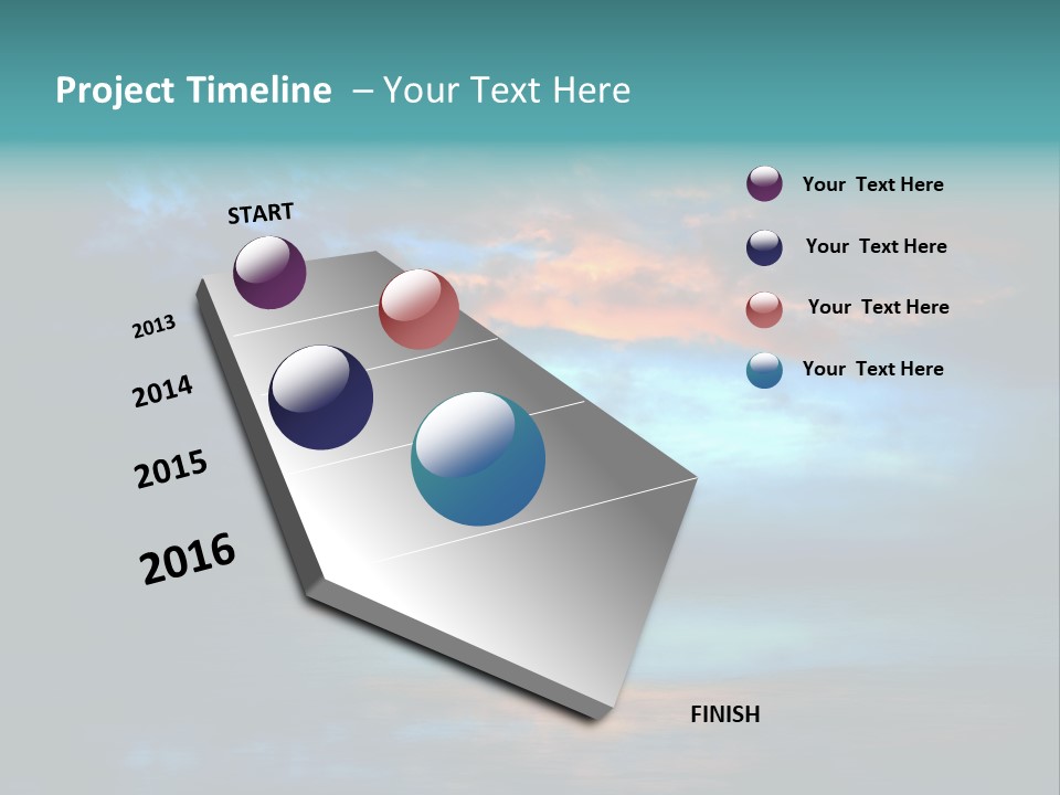 Evening Beautiful Sunlight PowerPoint Template