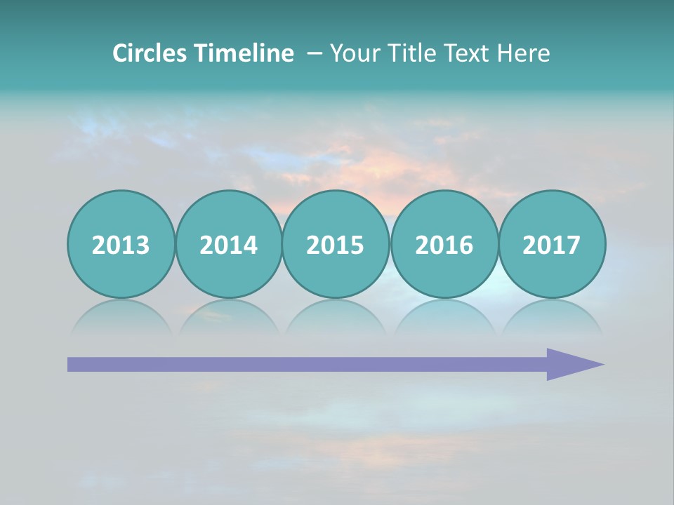 Evening Beautiful Sunlight PowerPoint Template