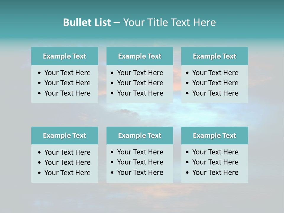 Evening Beautiful Sunlight PowerPoint Template