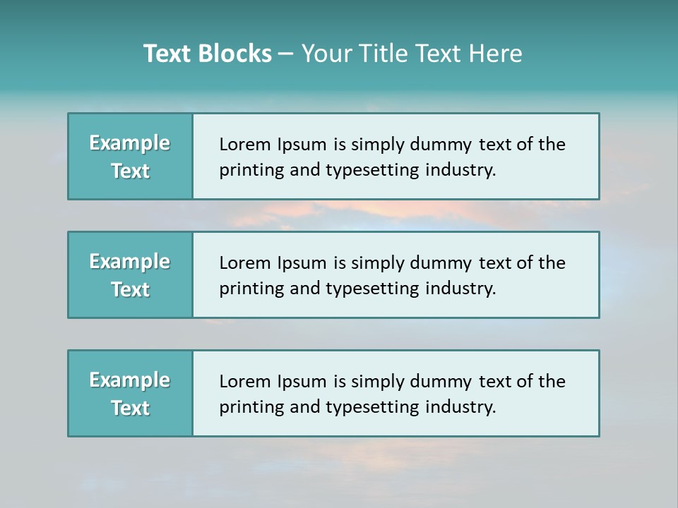 Evening Beautiful Sunlight PowerPoint Template
