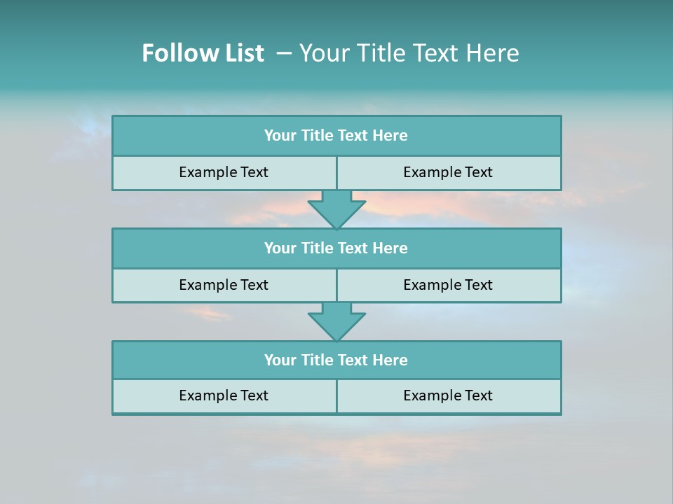 Evening Beautiful Sunlight PowerPoint Template