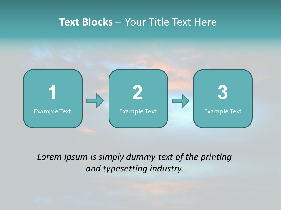Evening Beautiful Sunlight PowerPoint Template