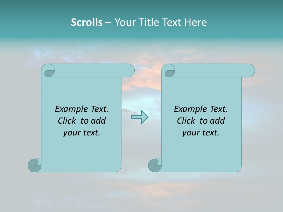 Evening Beautiful Sunlight PowerPoint Template