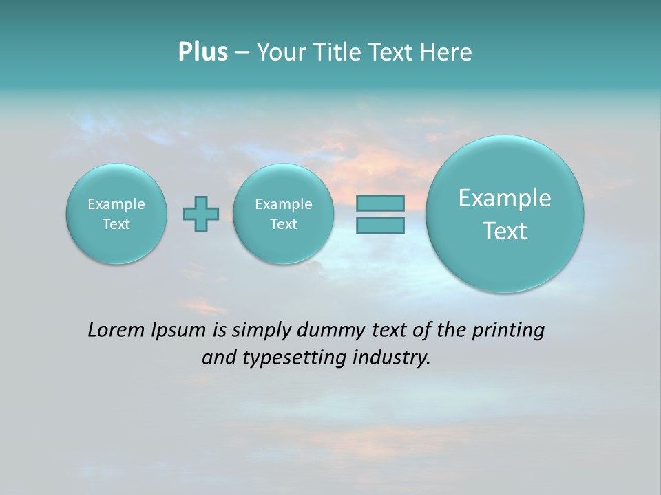Evening Beautiful Sunlight PowerPoint Template