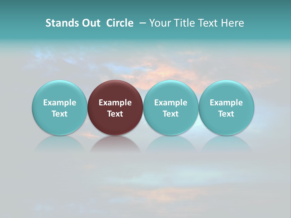 Evening Beautiful Sunlight PowerPoint Template