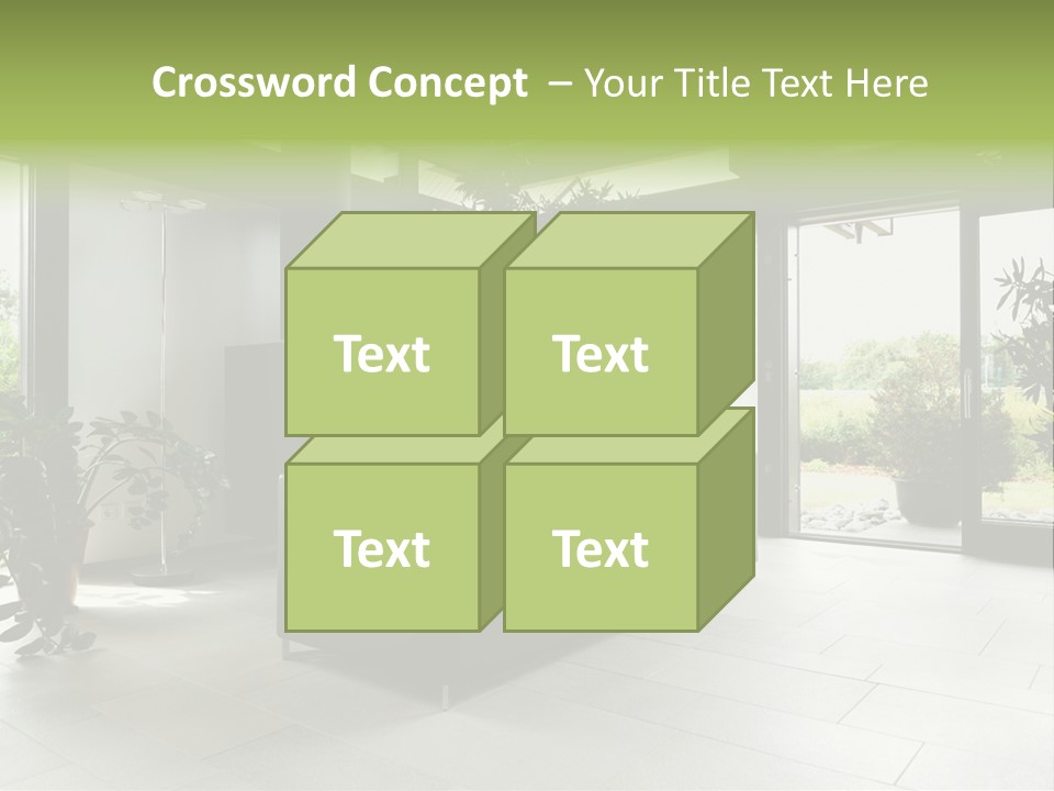 Living Black Apartment PowerPoint Template