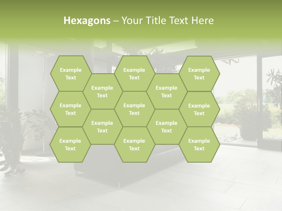 Living Black Apartment PowerPoint Template