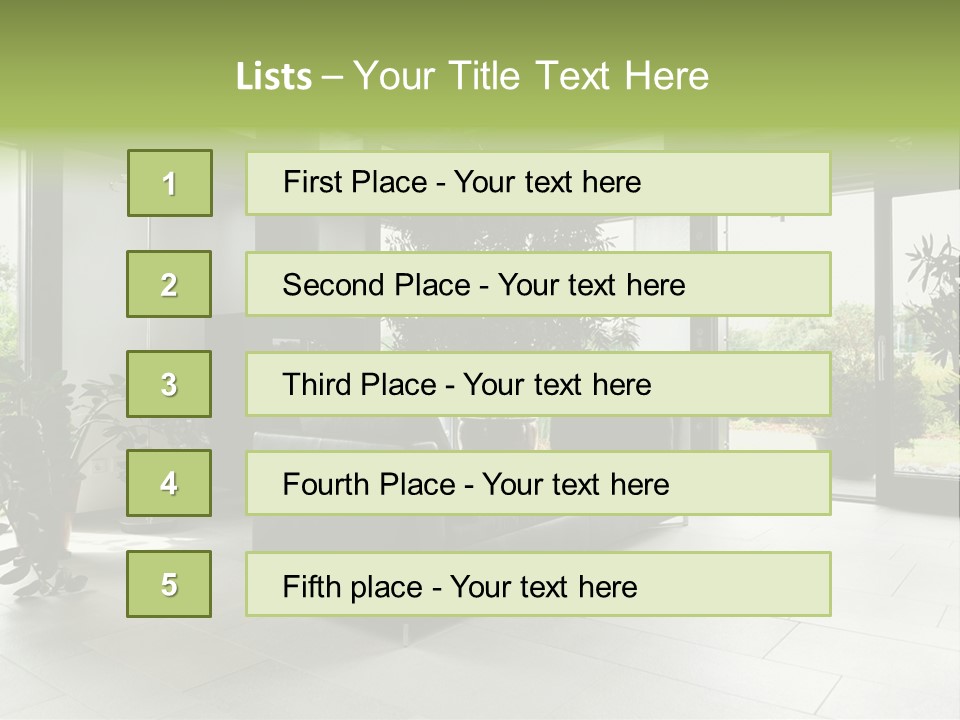 Living Black Apartment PowerPoint Template