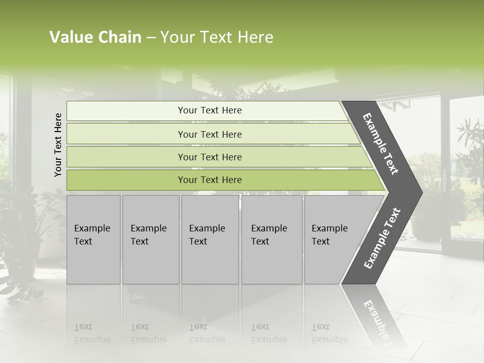 Living Black Apartment PowerPoint Template