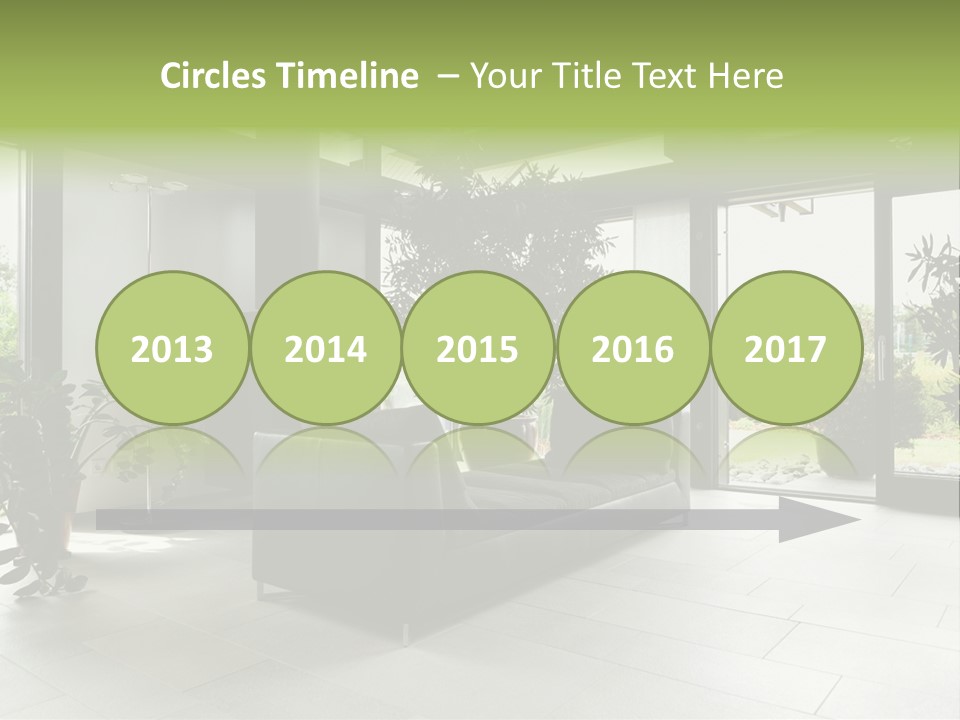 Living Black Apartment PowerPoint Template