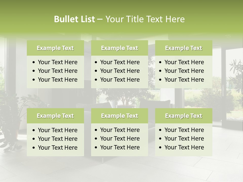 Living Black Apartment PowerPoint Template