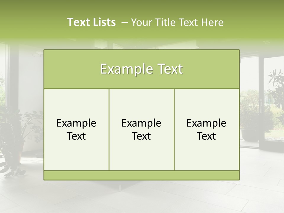 Living Black Apartment PowerPoint Template