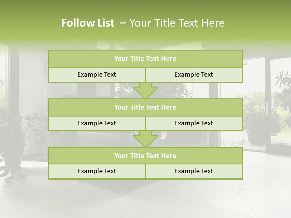 Living Black Apartment PowerPoint Template