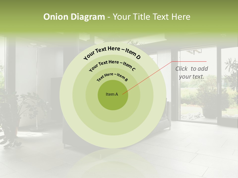 Living Black Apartment PowerPoint Template