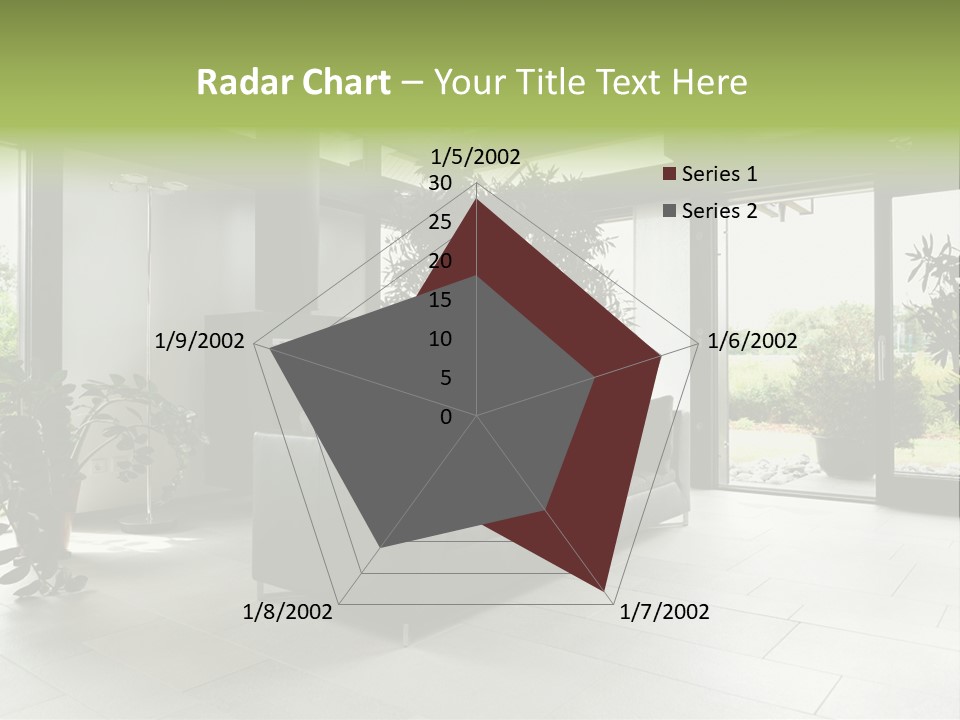 Living Black Apartment PowerPoint Template