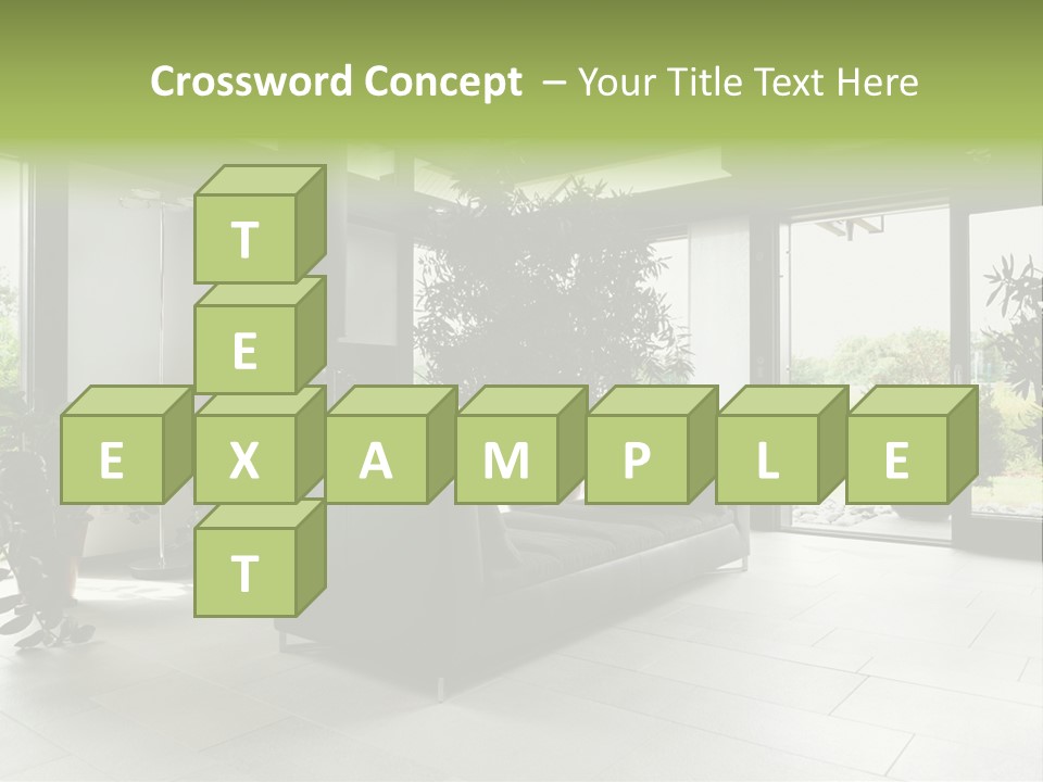 Living Black Apartment PowerPoint Template