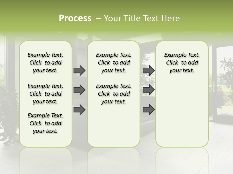 Living Black Apartment PowerPoint Template