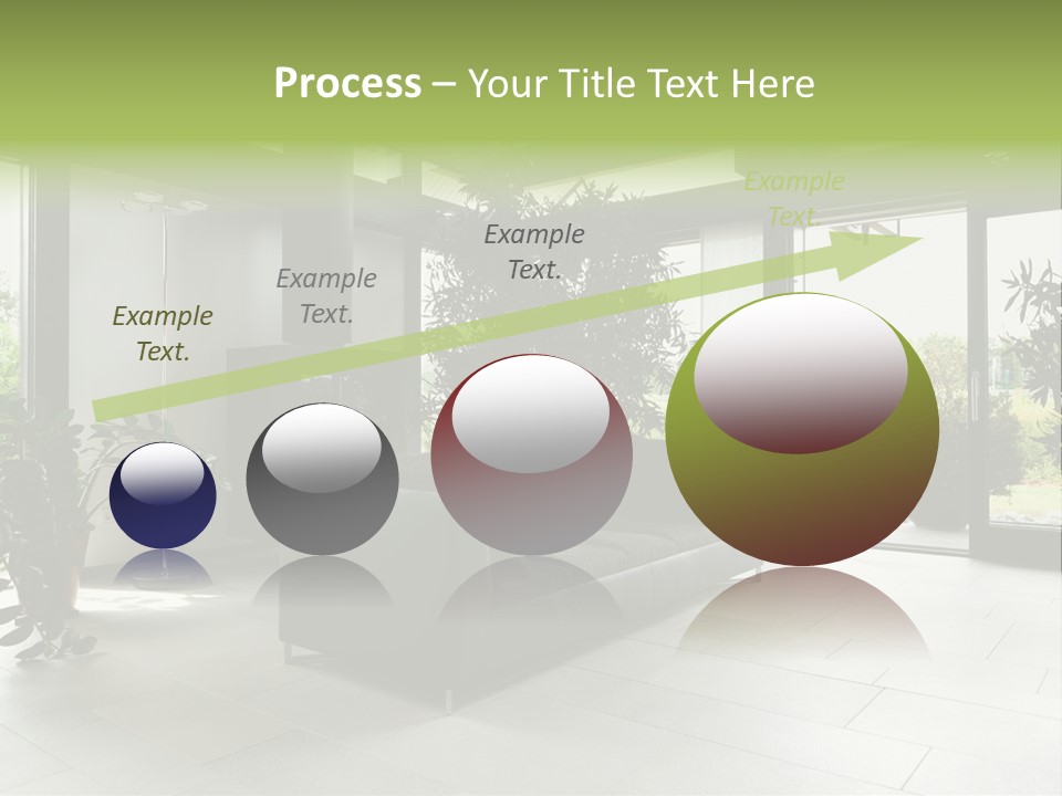 Living Black Apartment PowerPoint Template