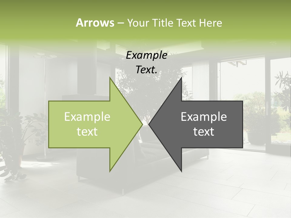 Living Black Apartment PowerPoint Template