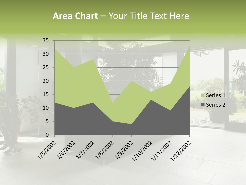 Living Black Apartment PowerPoint Template