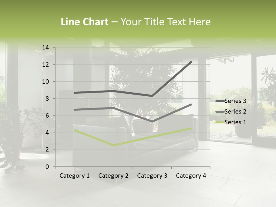 Living Black Apartment PowerPoint Template