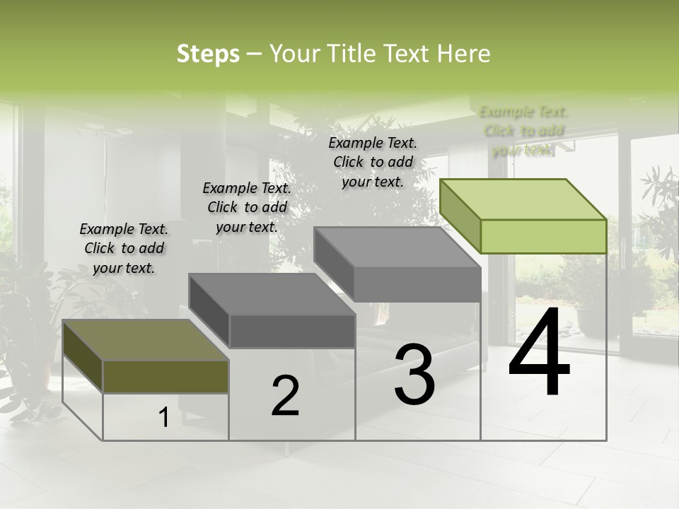 Living Black Apartment PowerPoint Template