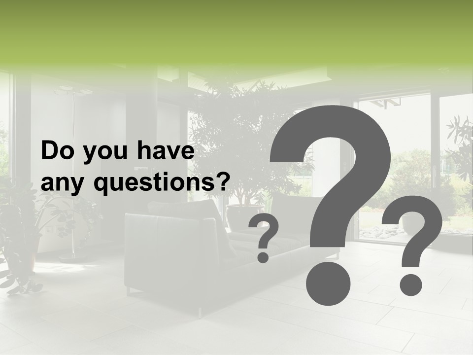 Living Black Apartment PowerPoint Template