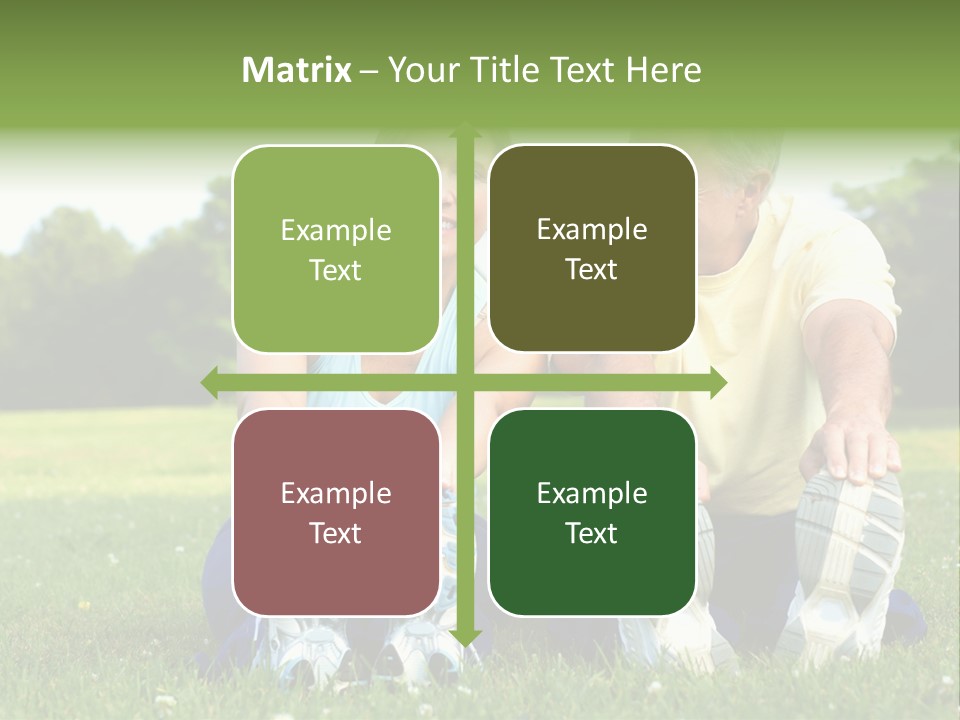 Mature Happy Gymnastics PowerPoint Template