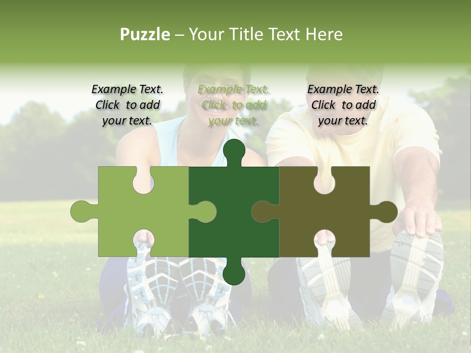 Mature Happy Gymnastics PowerPoint Template