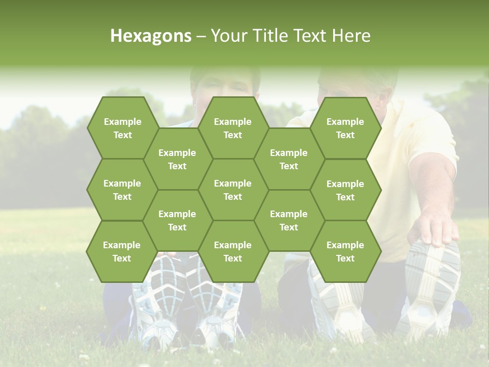 Mature Happy Gymnastics PowerPoint Template