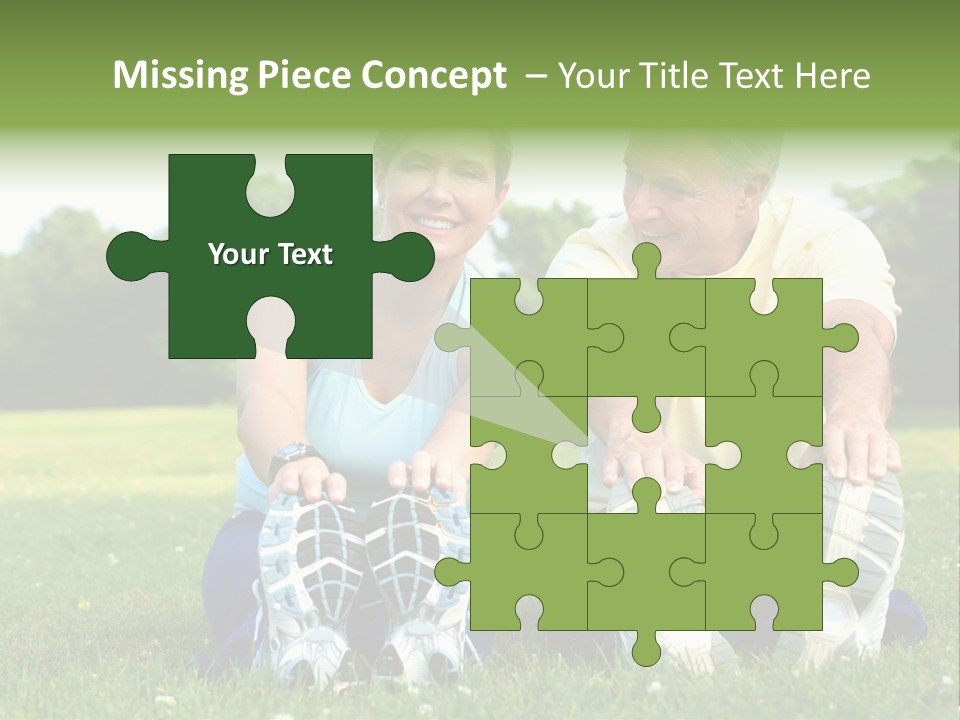 Mature Happy Gymnastics PowerPoint Template