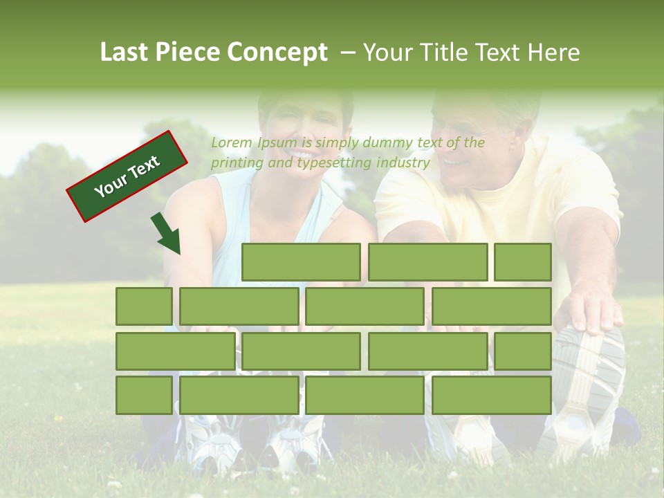 Mature Happy Gymnastics PowerPoint Template