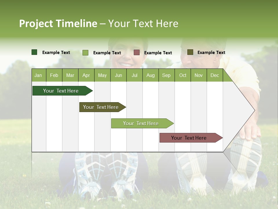 Mature Happy Gymnastics PowerPoint Template