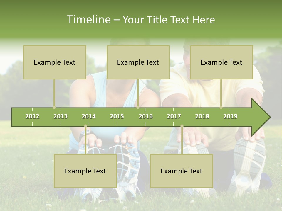 Mature Happy Gymnastics PowerPoint Template