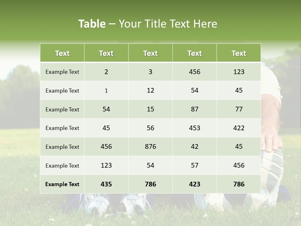 Mature Happy Gymnastics PowerPoint Template